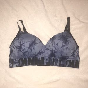 VS Pink Tie Dye Wireless Bra